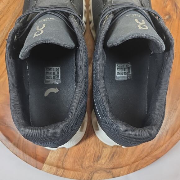 On Cloud 5 Mens Black White Size 12 Athletic Running Shoes Sneakers 59.98919 - Picture 7 of 11